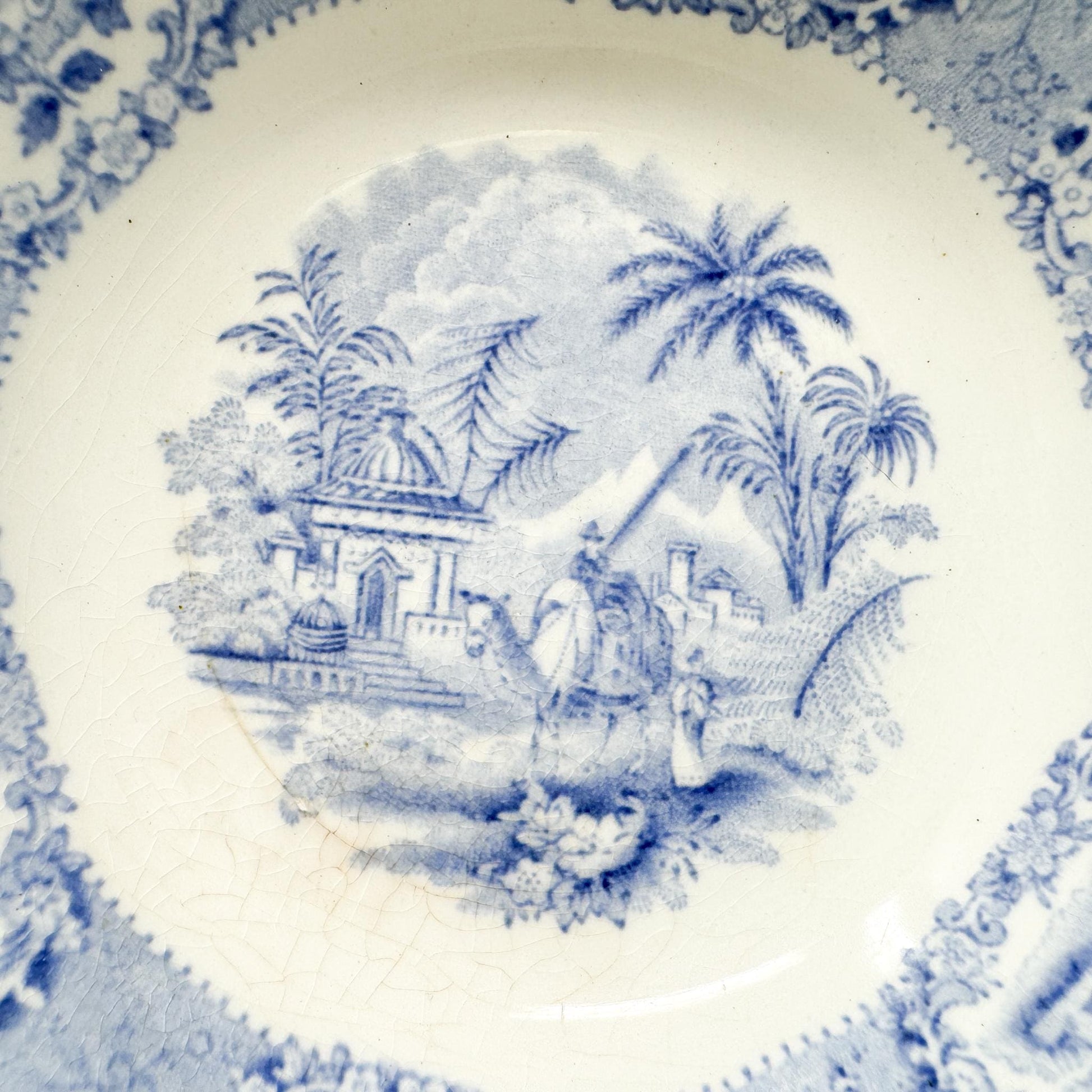 Antique Ridgway Oriental Staffordshire Bowl