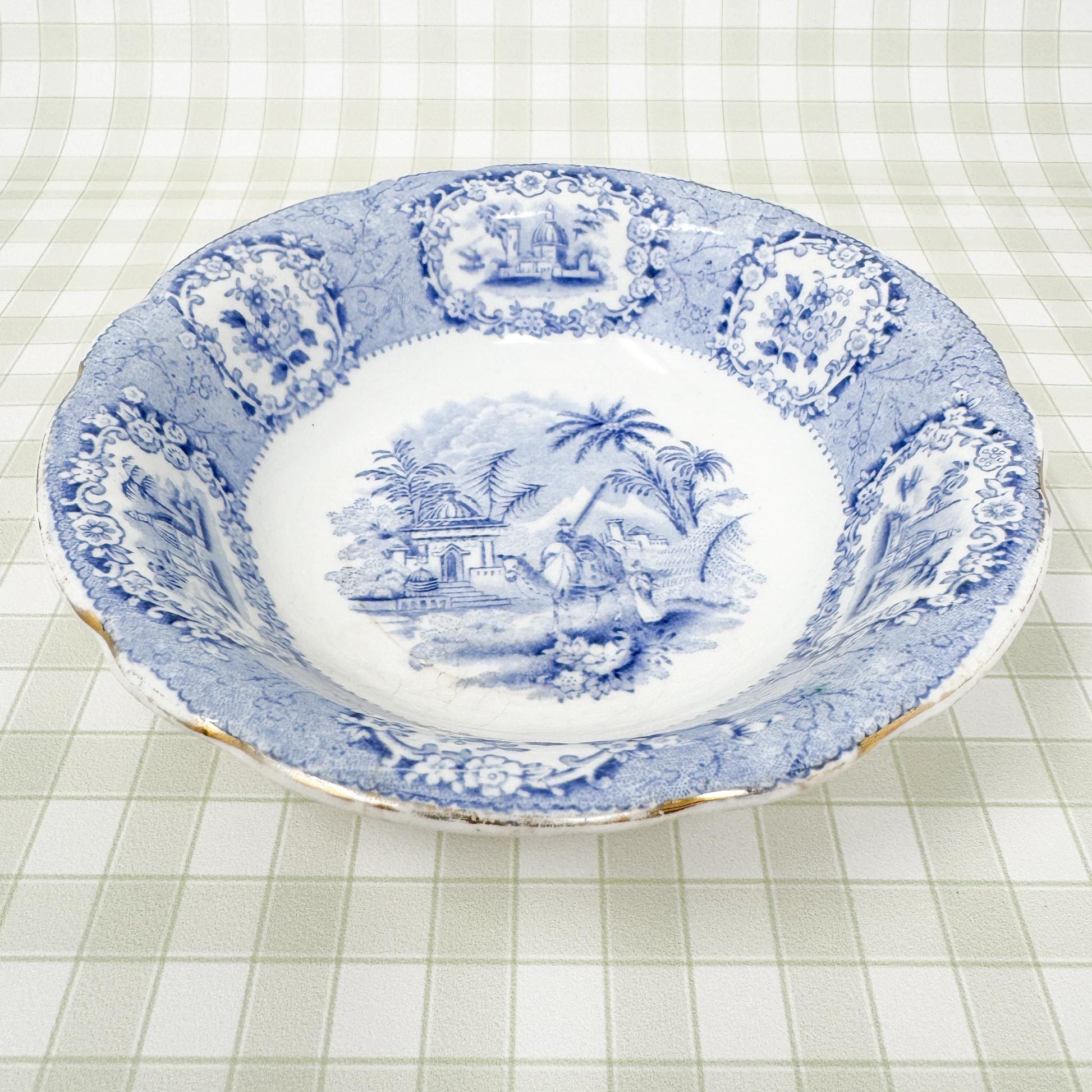 Antique Ridgway Oriental Staffordshire Bowl