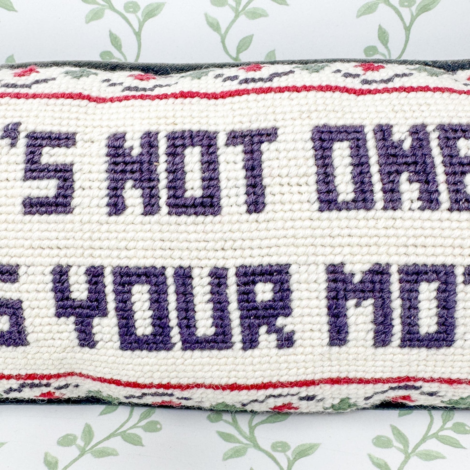 Vintage Needlepoint Pillow, If It's Not One Thing It's Your Mother