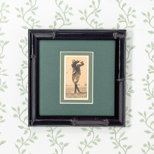 Framed Vintage Golf Cigarette Card, c. 1988
