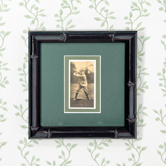 Framed Vintage Golf Cigarette Card, c. 1988