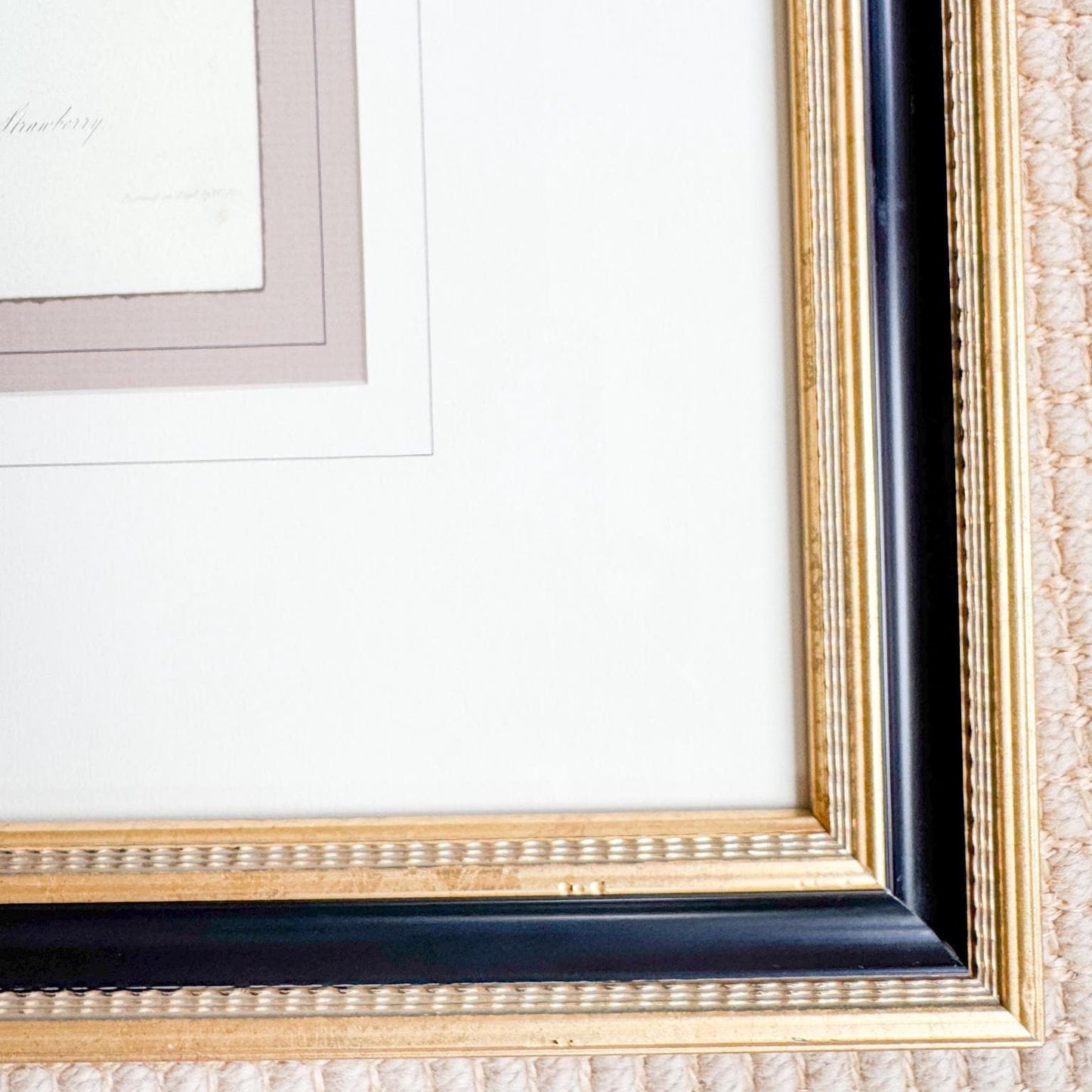 Framed Vintage Strawberry Lithograph, Wilmot's Superb Strawberry