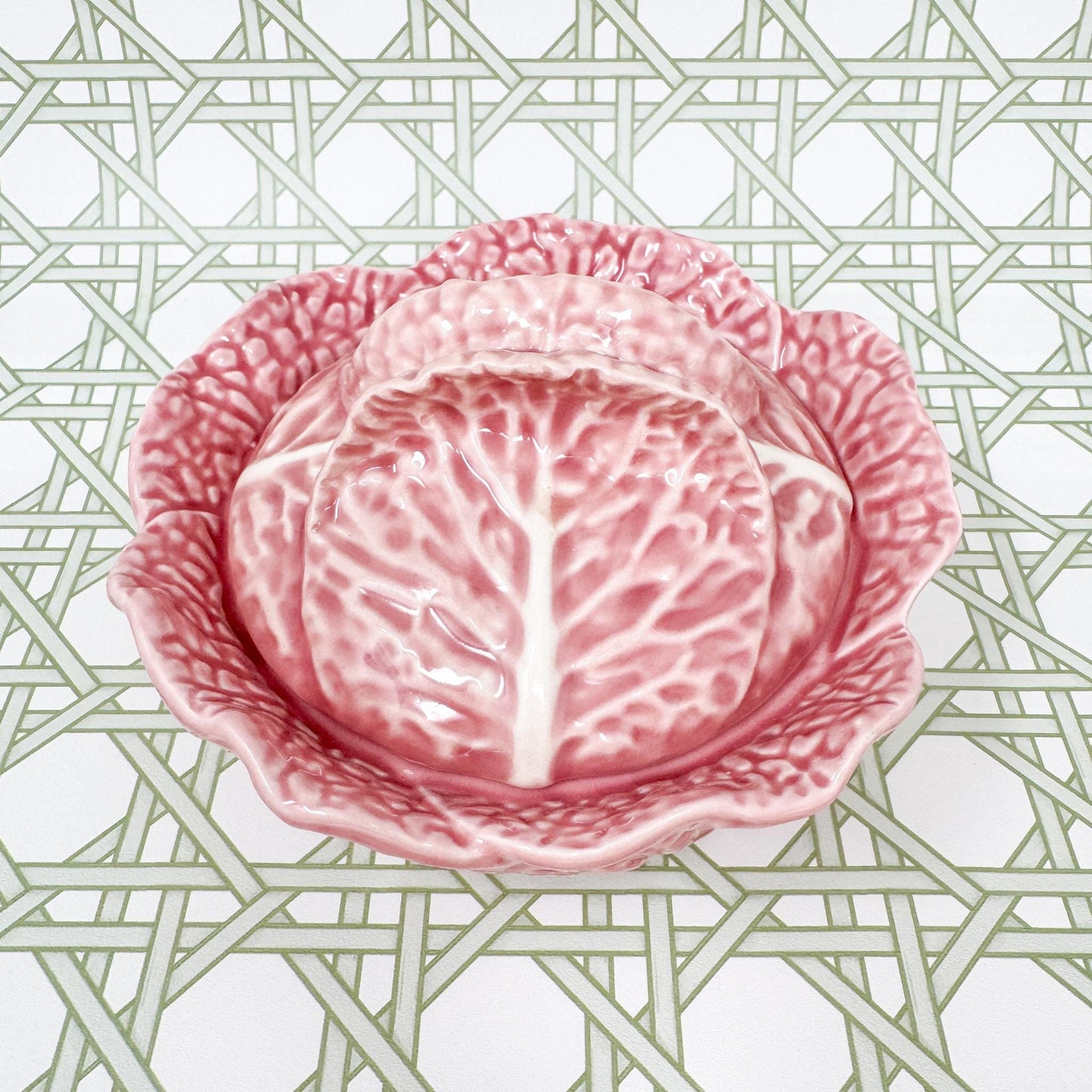 Bordallo Pinheiro Pink Cabbage 6" Tureen