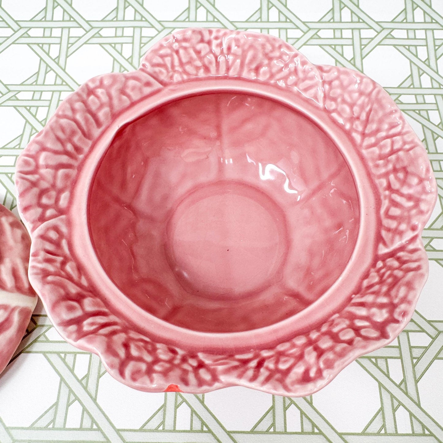 Bordallo Pinheiro Pink Cabbage 6" Tureen