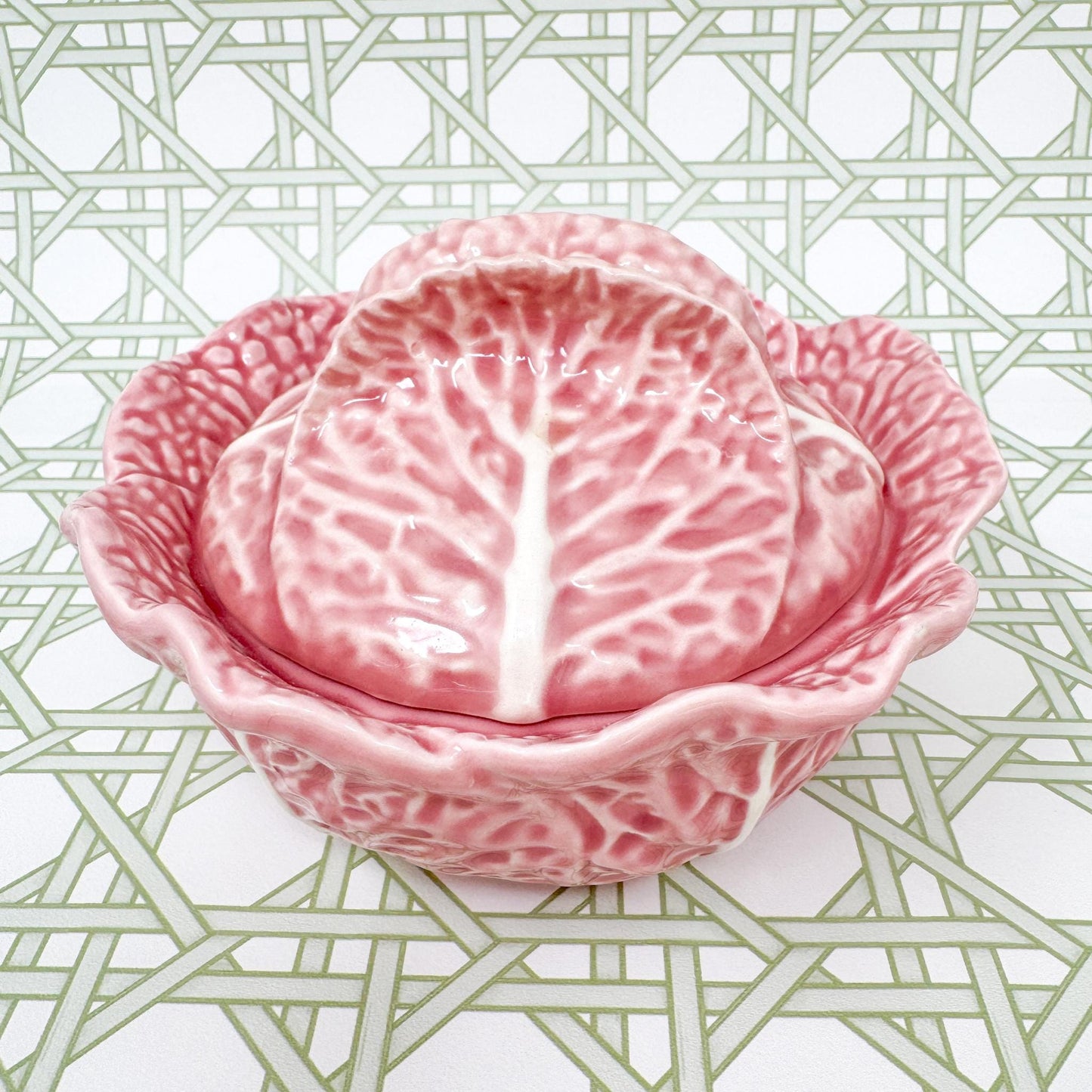 Bordallo Pinheiro Pink Cabbage 6" Tureen