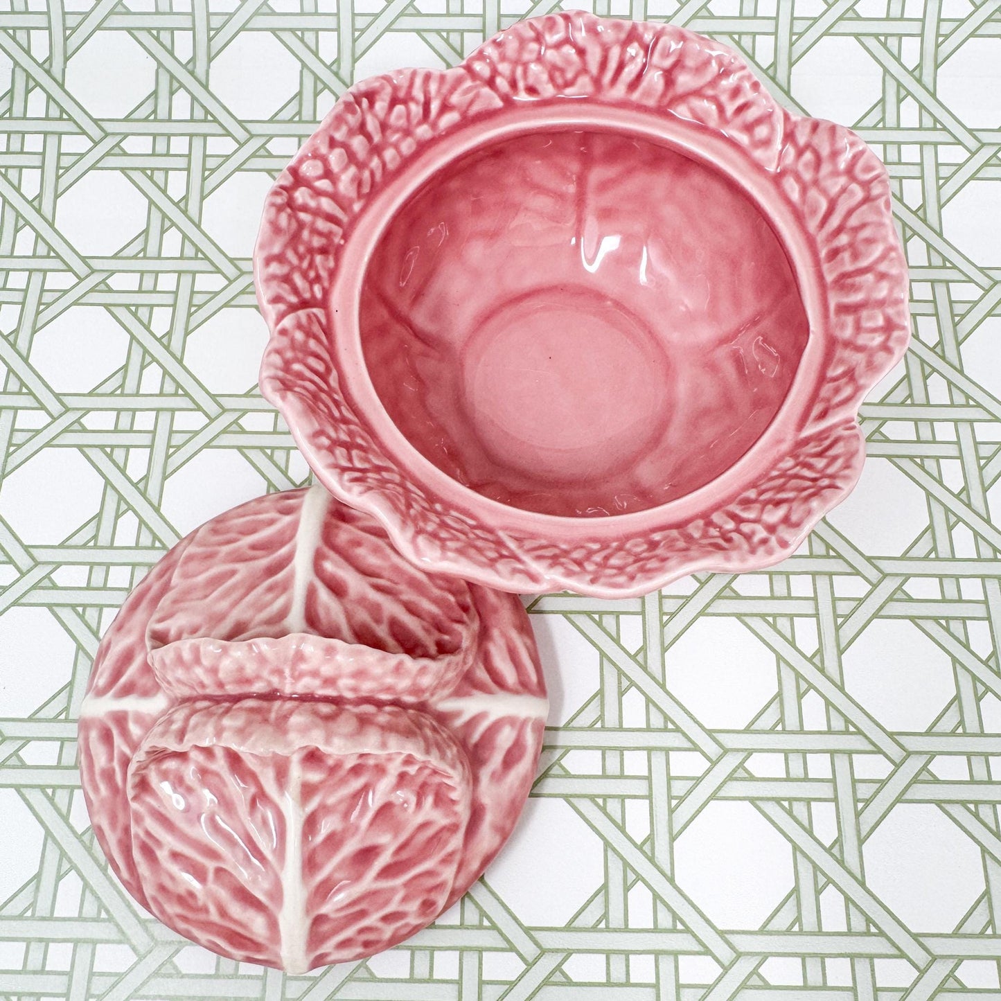 Bordallo Pinheiro Pink Cabbage 6" Tureen