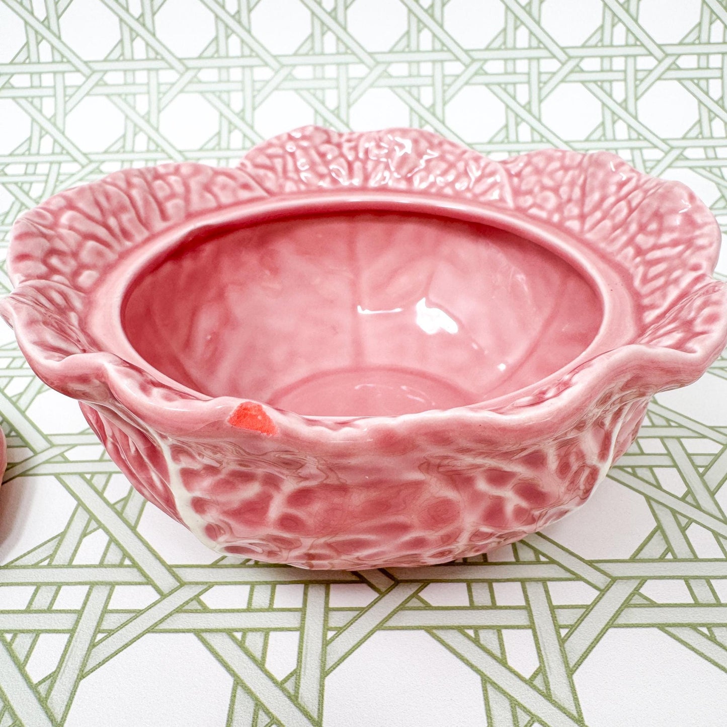 Bordallo Pinheiro Pink Cabbage 6" Tureen