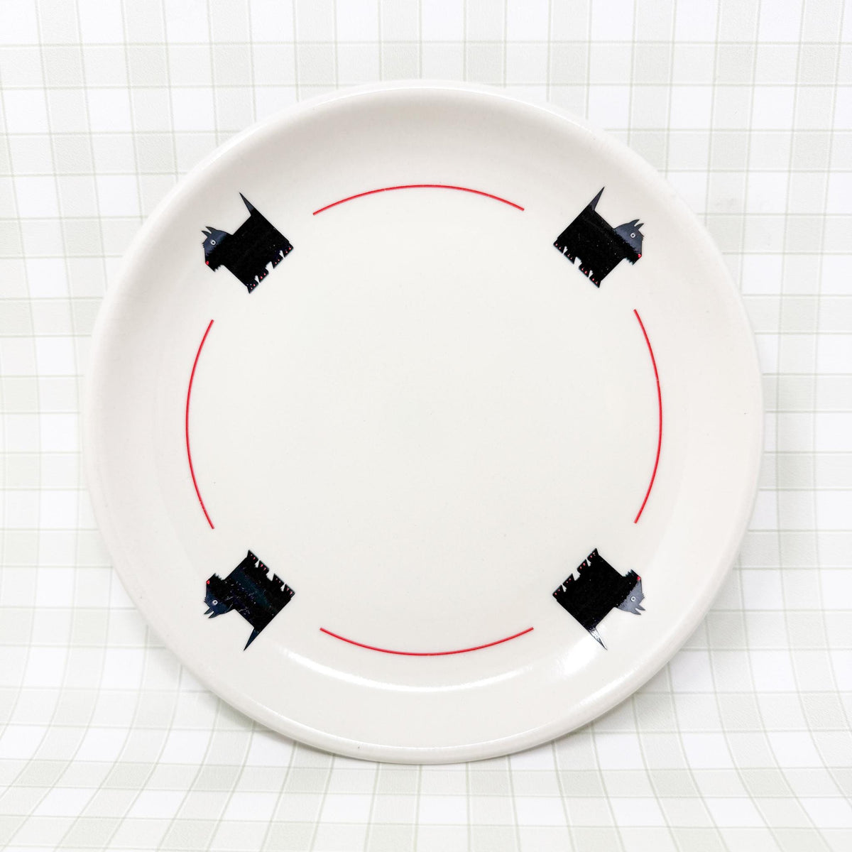 Vintage Scottish Terrier Bowl and Plate