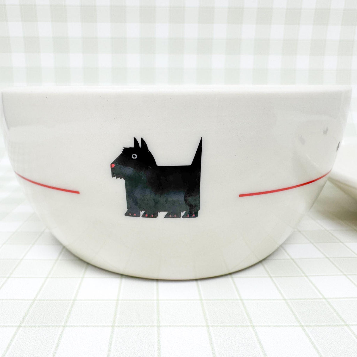 Vintage Scottish Terrier Bowl and Plate