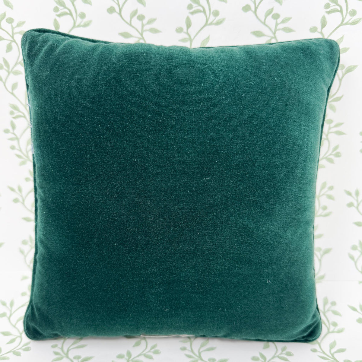 Vintage Christmas Needlepoint Pillow, Christmas Fruits