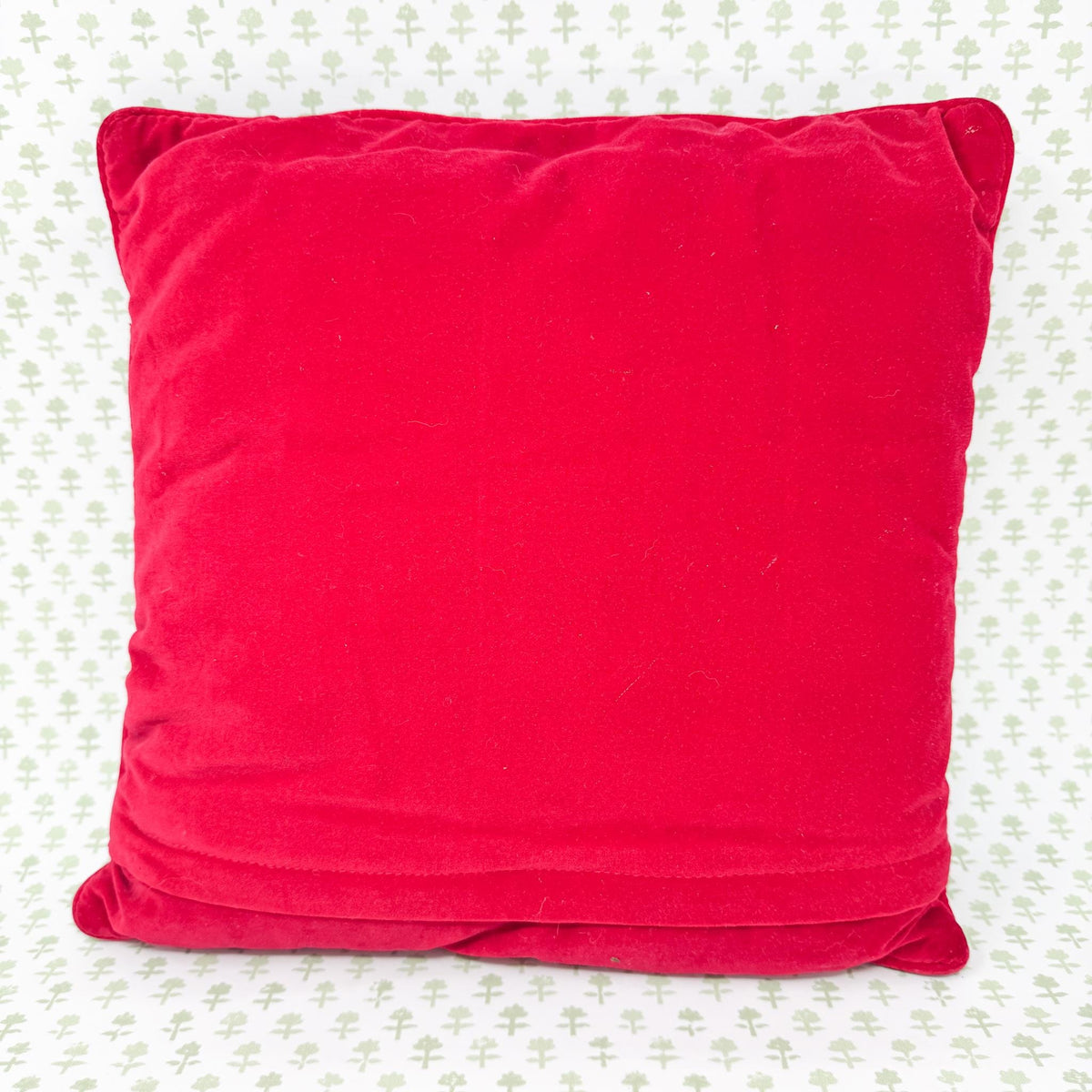 Vintage Christmas Needlepoint Pillow, Christmas Village