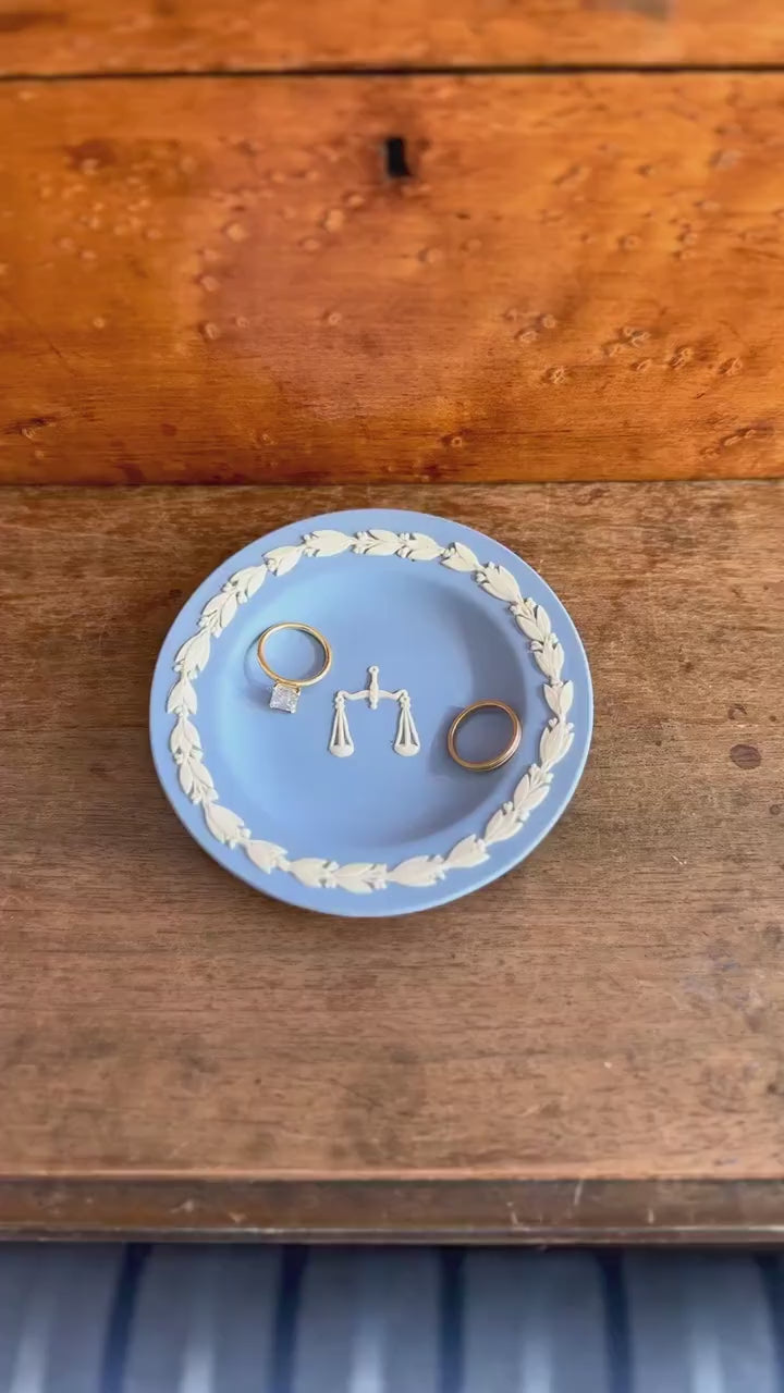 Vintage Wedgwood Jasperware Plate, Libra