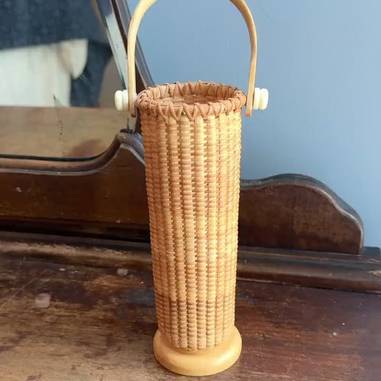 Vintage Standing Nantucket Style Basket